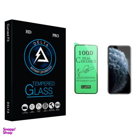 محافظ صفحه نمایش سرامیکی دلتا مدل Fit مناسب برای گوشی موبایل اپل iPhone 11 Pro