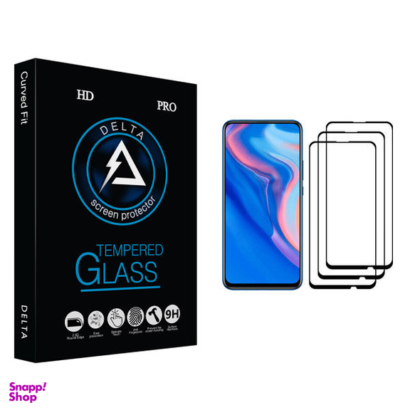 محافظ صفحه نمایش دلتا مدل Fit مناسب برای گوشی موبایل هوآوی Y9 Prime 2019 بسته سه عددی