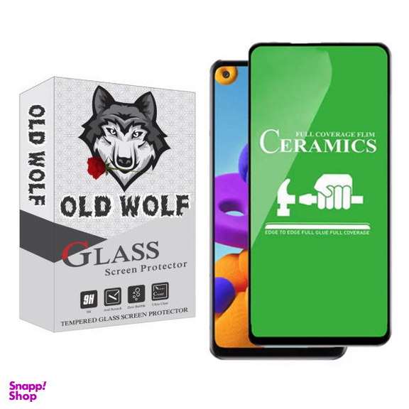 محافظ صفحه نمایش سرامیکی اولد ولف مدل A21S_CERAMIC مناسب برای گوشی موبایل سامسونگ Galaxy A21S