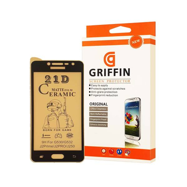 محافظ صفحه نمایش سرامیکی مات گریفین مدل FLCRM GN to مناسب برای گوشی موبایل سامسونگ Galaxy J2 Prime