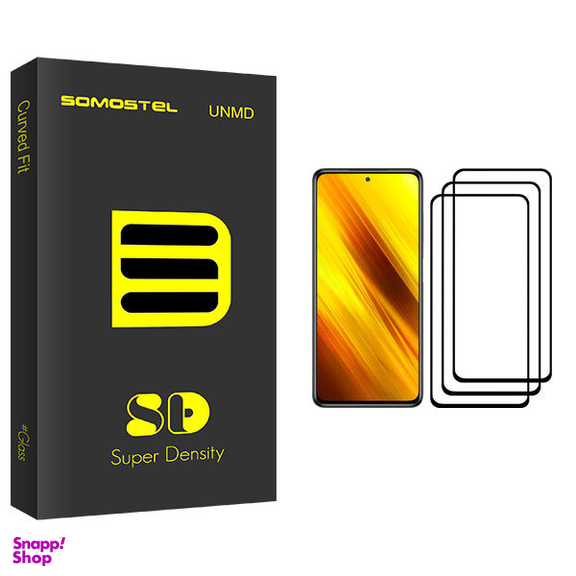 محافظ صفحه نمایش سوماستل مدل Sd Glass مناسب برای گوشی موبایل شیایومی Poco X3 Pro بسته سه عددی