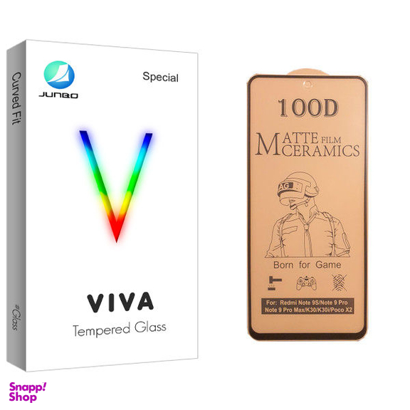 محافظ صفحه نمایش سرامیکی جانبو مدل Viva Glass مناسب برای گوشی موبایل شیایومی Redmi Note 9s