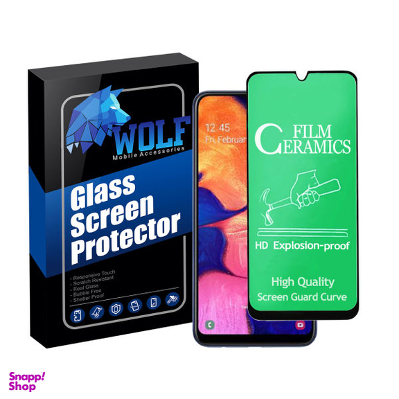 محافظ صفحه نمایش سرامیکی ولف مدل CRB مناسب برای گوشی موبایل سامسونگ Galaxy A10s