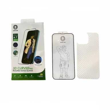 محافظ صفحه نمایش گرین مدل +Silicone مناسب برای گوشی موبایل اپل IPhone 13 Pro به همراه محافظ پشت گوشی