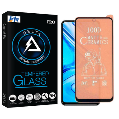 محافظ صفحه نمایش سرامیکی مات پی کی مدل Delta Glass مناسب برای گوشی موبایل شیایومی Redmi Note 9 pro/ Note 9S