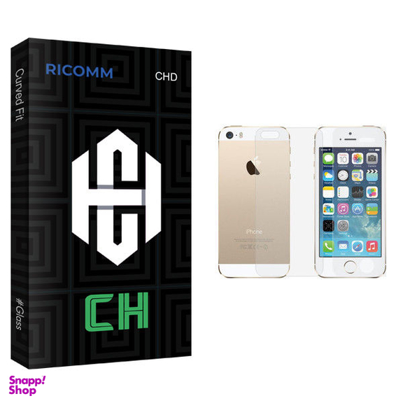 محافظ صفحه نمایش و پشت گوشی ریکام مدل CH glass مناسب برای گوشی موبایل اپل iphone 5/5s/se