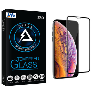 محافظ صفحه نمایش پی کی مدل Delta Glass مناسب برای گوشی موبایل اپل Iphone XS MAX