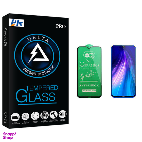 محافظ صفحه نمایش سرامیکی پی کی مدل Delta Glass مناسب برای گوشی موبایل شیایومی Redmi Note 8