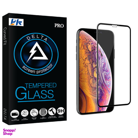 محافظ صفحه نمایش پی کی مدل Delta Glass مناسب برای گوشی موبایل اپل Iphone XS MAX