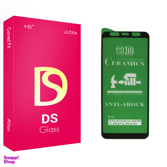 محافظ صفحه نمایش 9D دی اس مدل PV+ مناسب برای گوشی موبایل سامسونگ Galaxy J4 Plus/J6 Plus/A7 2018