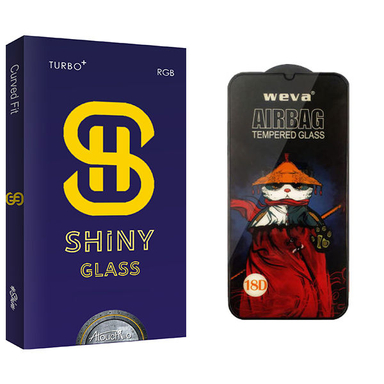 محافظ صفحه نمایش شیشه ای آتوچبو مدل Shiny Glass_Airbag مناسب برای گوشی موبایل سامسونگ Galaxy A03S