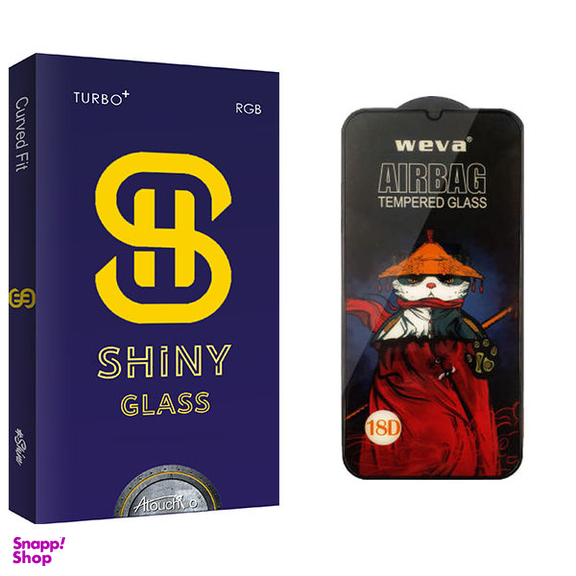 محافظ صفحه نمایش شیشه ای آتوچبو مدل Shiny Glass_Airbag مناسب برای گوشی موبایل سامسونگ Galaxy A03S