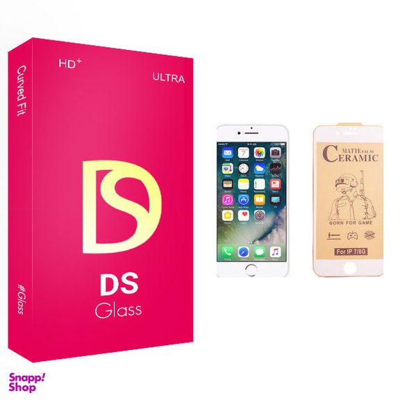 محافظ صفحه نمایش سرامیکی دی اس مدل FLL مناسب برای گوشی موبایل اپل iPhone 7