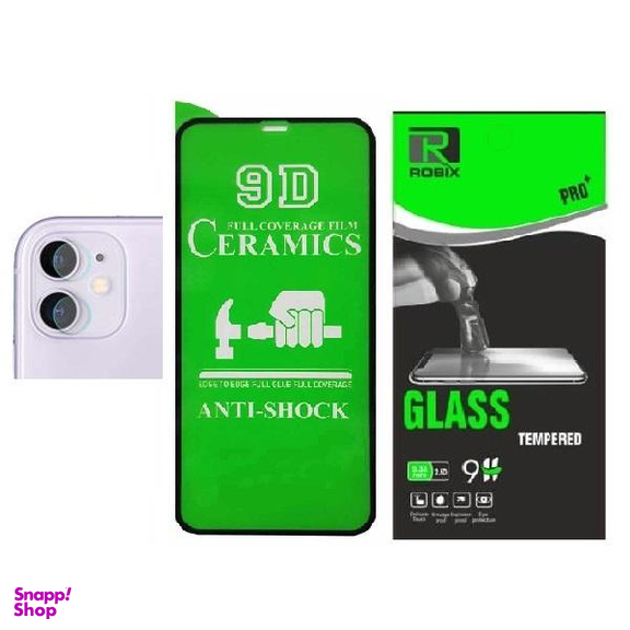 محافظ صفحه نمایش روبیکس مدلCR-iP11برای گوشی اپل iPhone 11+محافظ لنز دوربین