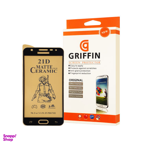 محافظ صفحه نمایش سرامیکی مات گریفین مدل FLCRM GN mo برای گوشی سامسونگ Galaxy J5 Prime