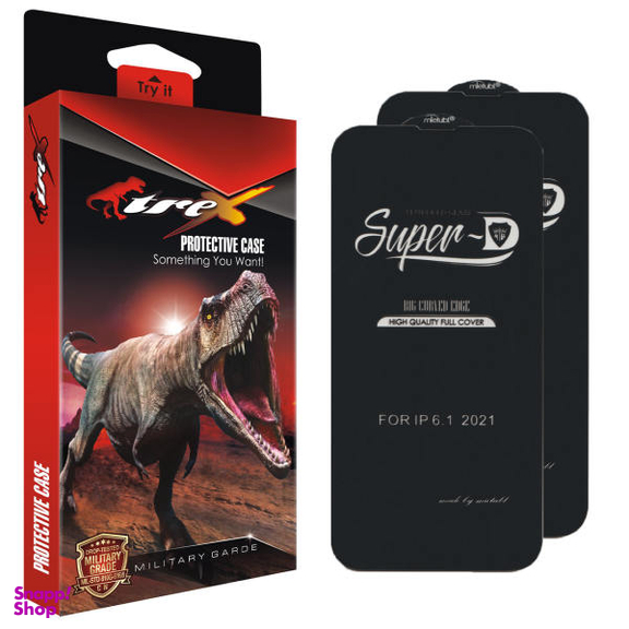 محافظ صفحه نمایش تی رکس مدل Super D برای گوشی اپل iPhone 13/ 13 Pro بسته دو عددی