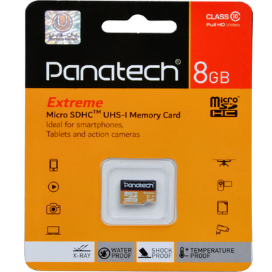 کارت حافظه microSDHC پاناتک کلاس 10 استاندارد سرعت 30 MBps ظرفیت 8 گیگابایت