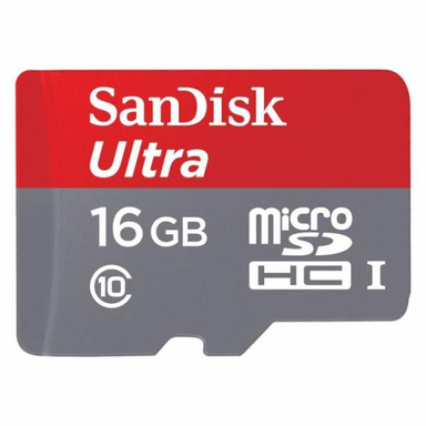 کارت حافظه microSD سن دیسک مدل Ultra کلاس 10 استاندارد UHS-I U1 ظرفیت 16 گیگابایت