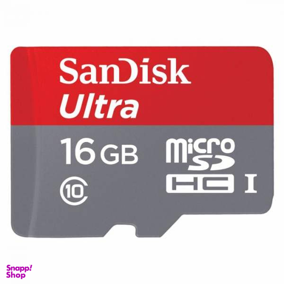 کارت حافظه microSD سن دیسک مدل Ultra کلاس 10 استاندارد UHS-I U1 ظرفیت 16 گیگابایت