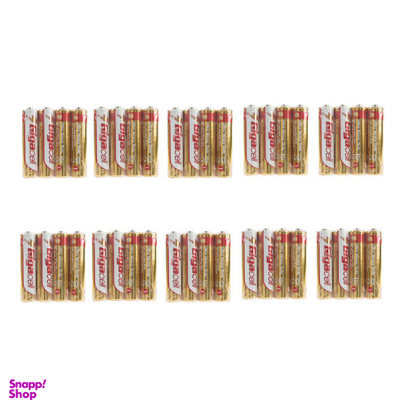 باتری نیم قلمی گیگاسل مدل Ultra Heavy Duty بسته 40عددی