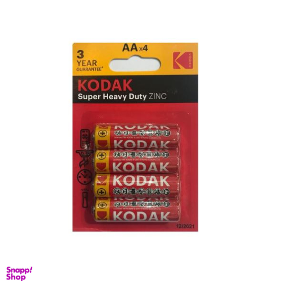 باتری قلمی کداک مدل Super Heavy Duty ZINC بسته 4 عددی