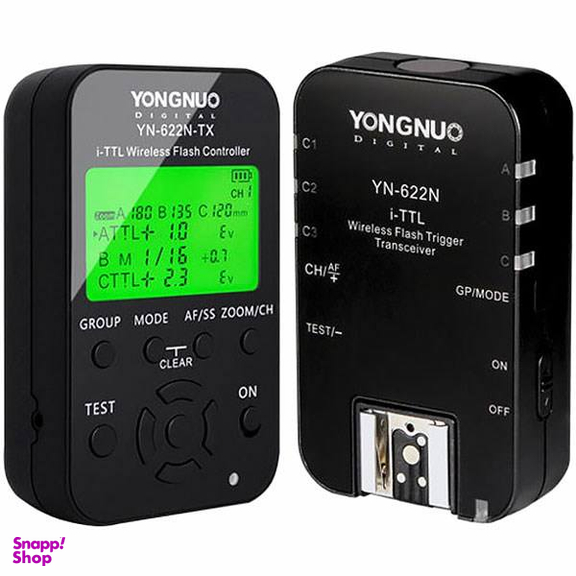 آداپتور فلش وایرلس یونگنو مدل YN622N-KIT I-TTL مناسب برای دوربین‌های نیکون