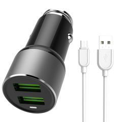 شارژر فندکی امی مدل MY-119 3.6A به همراه کابل تبدیل microUSB