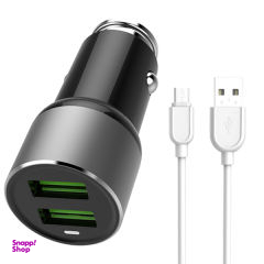 شارژر فندکی امی مدل MY-119 3.6A به همراه کابل تبدیل microUSB