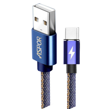 کابل تبدیل USB به USB-C آسپور مدل A127 طول 1 متر