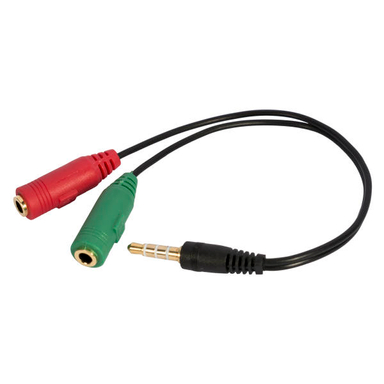 کابل تبدیل 1 به 2 جک 3.5 میلی متری مدل PS8420 طول 0.2 متر