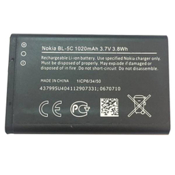 باتری موبایل مدل BL-5C با ظرفیت 1020mAh مناسب برای گوشی موبایل نوکیا 5C غیر اصل