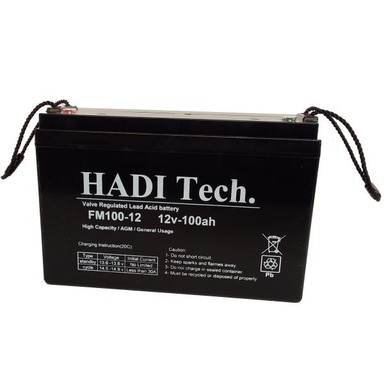 باتری یو پی اس 12ولت 100آمپر ساعت هادیتک مدل FM12V100