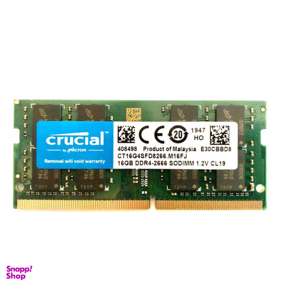 رم لپ تاپ DDR4 تک کاناله 2666 مگاهرتز CL19 کروشیال مدل SO_DIMM ظرفیت 16 گیگابایت