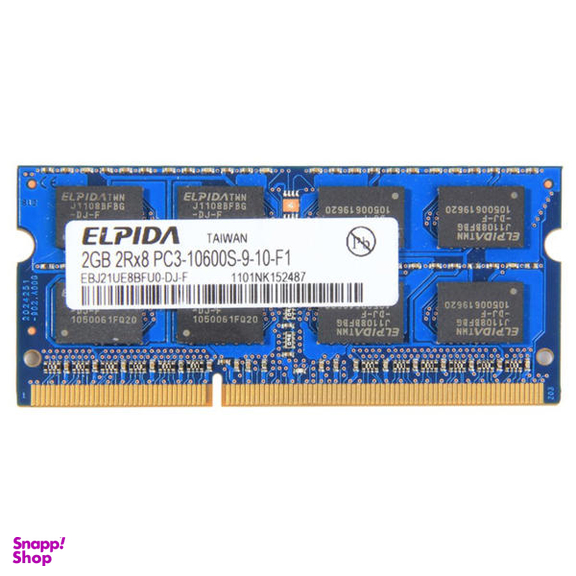 رم لپ تاپ DDR3 تک کاناله 1333 مگاهرتز PC3 الپیدا مدل 10600S ظرفیت 2 گیگابایت