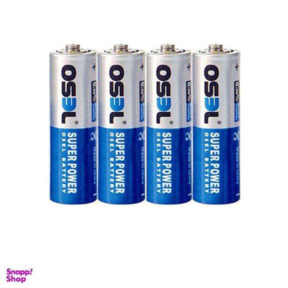 باتری نیم قلمی اوسل مدل Super Power بسته 4 عددی