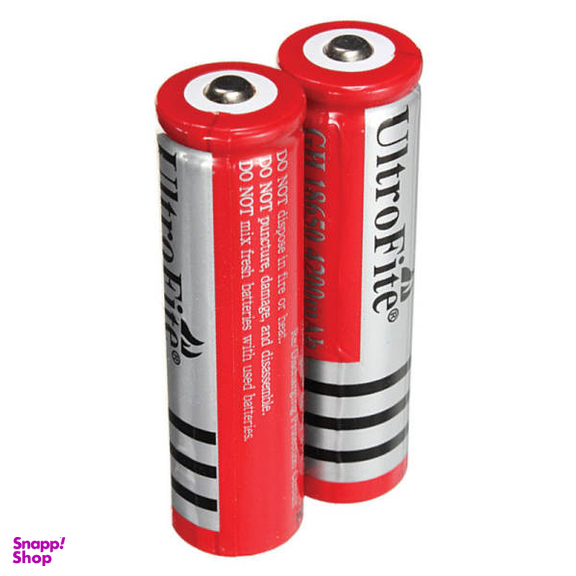 باتری لیتیوم یون قابل شارژ اولترا فایت مدل 18650 ظرفیت 6800 میلی آمپر ساعت بسته دو عددی