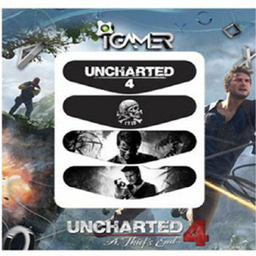 برچسب لایت بار دسته پلی استیشن 4 آی گیمر طرح Uncharted بسته 4 عددی