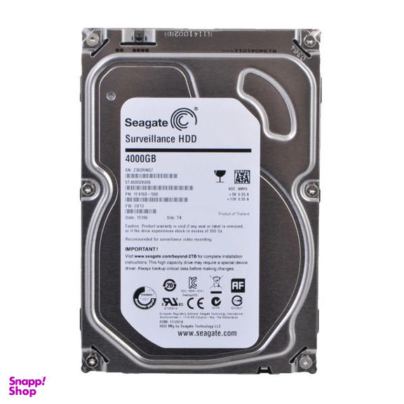 هارددیسک اینترنال سیگیت مدل SkyHawk ST4000VX000 ظرفیت 4 ترابایت