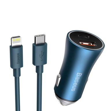 شارژر فندکی بیسوس مدل Golden Contactor به همراه کابل تبدیل USB-C