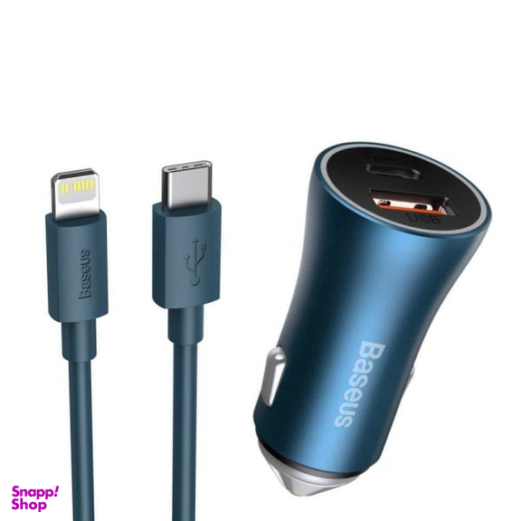 شارژر فندکی بیسوس مدل Golden Contactor به همراه کابل تبدیل USB-C