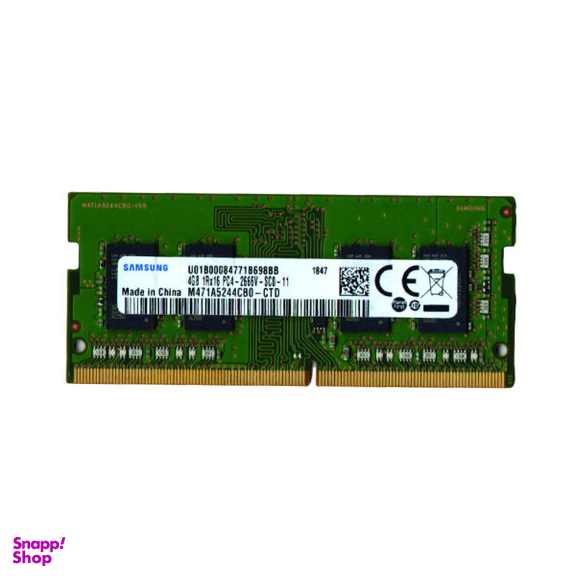 رم لپ تاپ DDR4 تک کاناله 2666 مگاهرتز CL11 سامسونگ مدل PC4 ظرفیت 4 گیگابایت