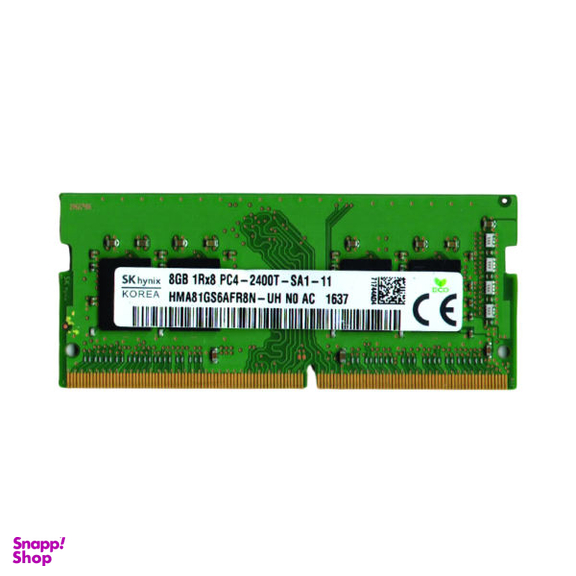 رم لپ تاپ DDR4 تک کاناله 2400 مگاهرتز CL17 اس کی هاینیکس مدل PC4 ظرفیت 8 گیگابایت