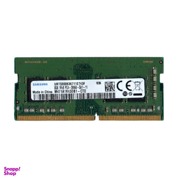 رم لپ تاپ DDR4 تک کاناله 2666 مگاهرتز CL11 سامسونگ مدل PC4 ظرفیت 8 گیگابایت