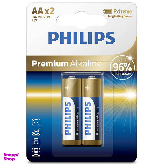 باتری قلمی فیلیپس مدل LR6M2B/97 بسته 2 عددی