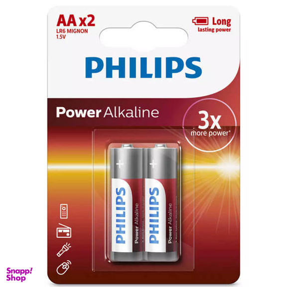 باتری قلمی فیلیپس مدل LR06P2B97 بسته 2 عددی