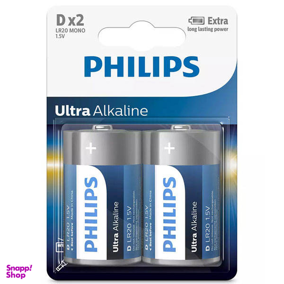باتری D فیلیپس مدل LR20E2B97 بسته 2 عددی