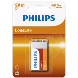 باتری کتابی فیلیپس مدل 6F22L1B/97