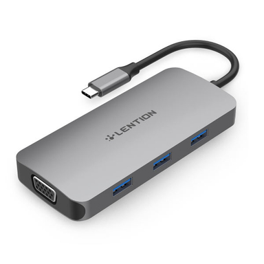 هاب 8 پورت USB-C لنشن مدل CE55