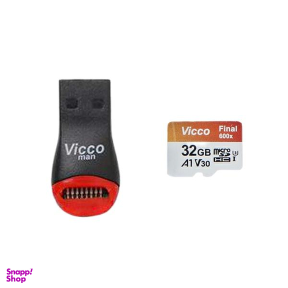 کارت حافظه microSDHC ویکومن مدل Final 600X Plus کلاس 10 استاندارد UHS-I U3 سرعت 90MBps ظرفیت 32 گیگابایت