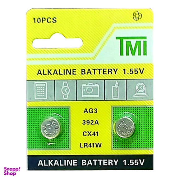 باتری ساعت تی ام آی مدل AG3 LR41 392 بسته 2 عددی